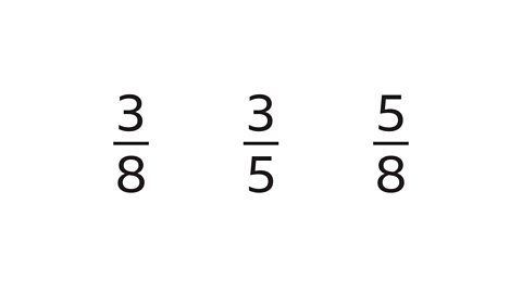 3/8. 3/5. 5/8.