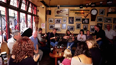 Alamy Tig Cóilí at the crossroads of Mainguard and Shop Streets is a cosy city pub with a country tavern feel (Credit: Alamy)