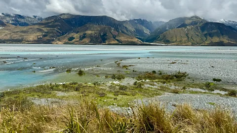 Tracey Croke The 315km trail takes cyclists into the Waitaki Whitestone Geopark, which was formed under an ancient sea (Credit: Tracey Croke)