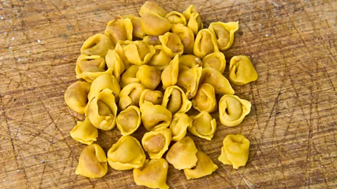 Getty Images According to the myth, the shape of tortellini was inspired by the bellybutton of the goddess Venus (Credit: Getty Images)