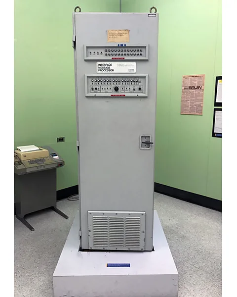 UCLA The Interface Message Processor (IMP) functioned as the internet’s first router (Credit: UCLA)