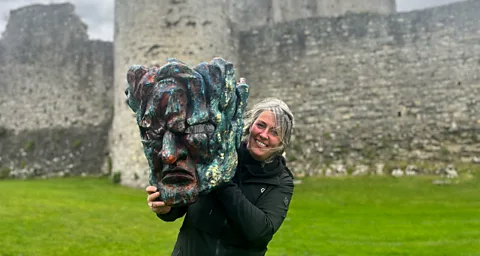 Phoebe Smith A papier mâché sculpture of Áillen will form part of a huge procession at the festival this year (Credit: Phoebe Smith)