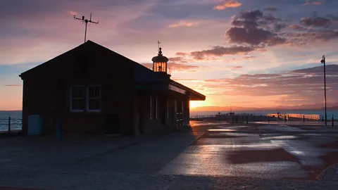 Getty Images Morecambe Bay in Northern England, whose desolate landscape inspired the setting of Hurley's first book The Loney (Credit: Getty Images)