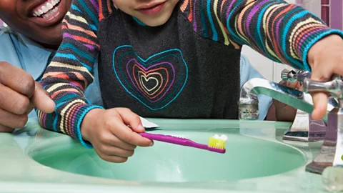 Getty Images Billions of toothbrushes are used and thrown away every year (Credit: Getty Images)