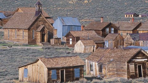 A view of the ghost town Bodie, Calfornia 