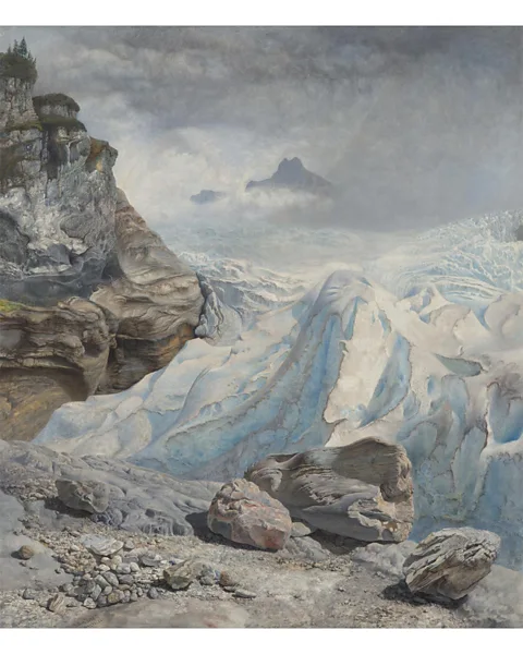 John Brett, 1856. Photo: Tate Glacier of Rosenlaui (Credit: John Brett, 1856. Photo: Tate)