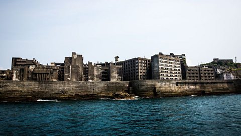 The coast of Hashima Islands