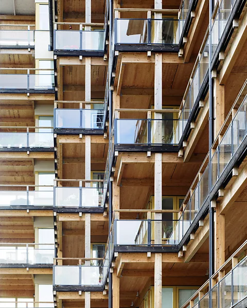 Arkitektbolaget Växjö has become a showcase for large-scale timber architecture, with half of all new builds required to be in wood (Credit: Arkitektbolaget)