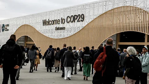 Getty Images A key driver of climate change, fossil fuel emissions, is only a small part of the COP29 discussions (Credit: Getty Images)