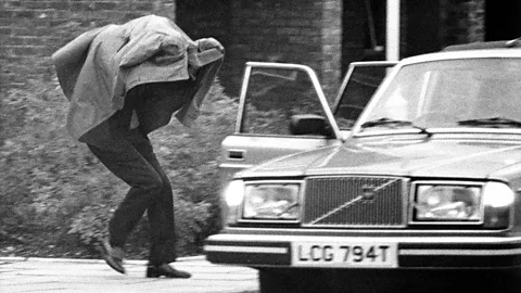 Getty Images After a 68-day trial, John Stonehouse was sent to prison in August 1976, and was released three years later (Credit: Getty Images)