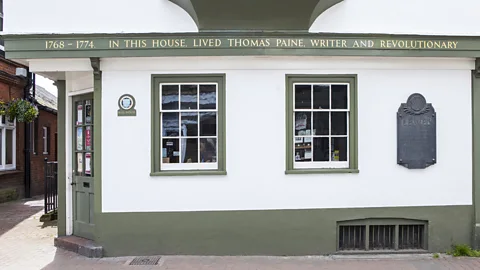 Getty Images Paine lived in Bull House on Lewes' High Street for six years while he worked as an excise officer (Credit: Getty Images)