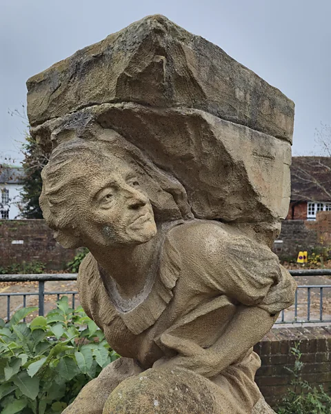 Russell Higham Visitors can see a portrait of Paine by contemporary sculptor Marcus Cornish outside the library (Credit: Russell Higham)