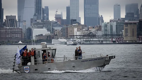 Getty Images The Billion Oyster Project has received worldwide attention, including a royal visit from the UK's Prince William (Credit: Getty Images)