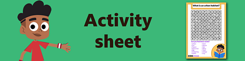 Download the wordsearch and see if you can find the urban habitat words.