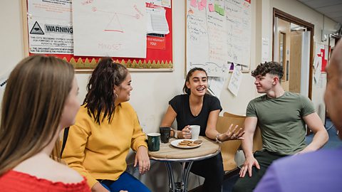 Group of young leaders at a youth club