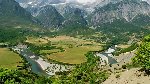 Alamy Vjosa River with Nemerck mountains behind, Albania, Europe (Credit: Alamy)