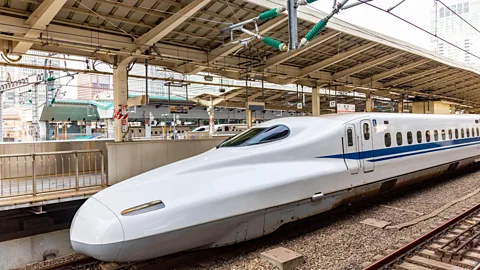 Alamy The striking, sloping nose of the bullet train is instantly recognisable (Credit: Alamy)