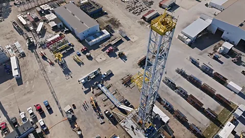 Quaise Energy A test drill rig for Quaise Energy's millimetre-wave drilling technology (Credit: Quaise Energy)