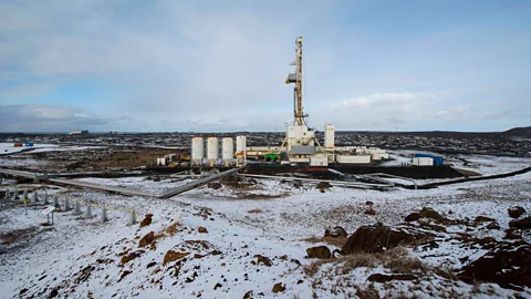 Getty Images The Iceland Deep Drilling Project in Reykjanes, Iceland, has drilled wells as deep as 2.9 miles (4.6km) (Credit: Getty Images)