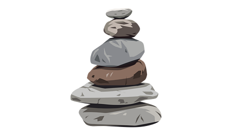 A pile of rocks.