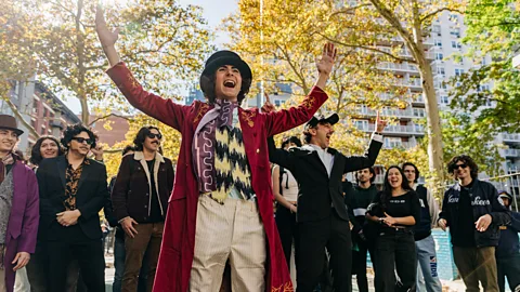 Timothée Chalamet lookalike contest attracts huge crowds in New York City, including himself (Credit: Getty Images)