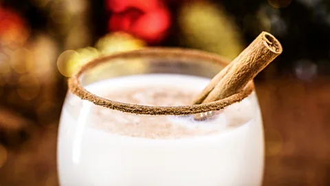 Getty Images Cinnamon stick in creamy drink (Credit: Getty Images)