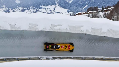 Alamy La Plagne's landmark bobsleigh run is just another way to get a high-speed rush in the French Alps (Credit: Alamy)