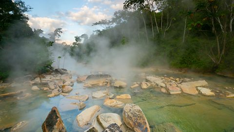 "Como o 'Rio Fervente' da Amazônia antecipa as mudanças climáticas" - jili