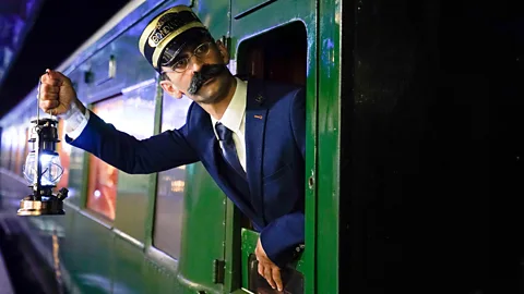 Alamy Conductor of the Polar Express train ride (Credit: Alamy)