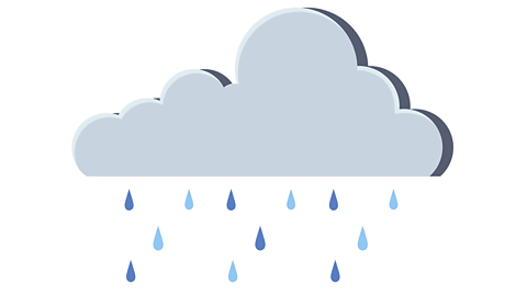 An illustration of a rain cloud