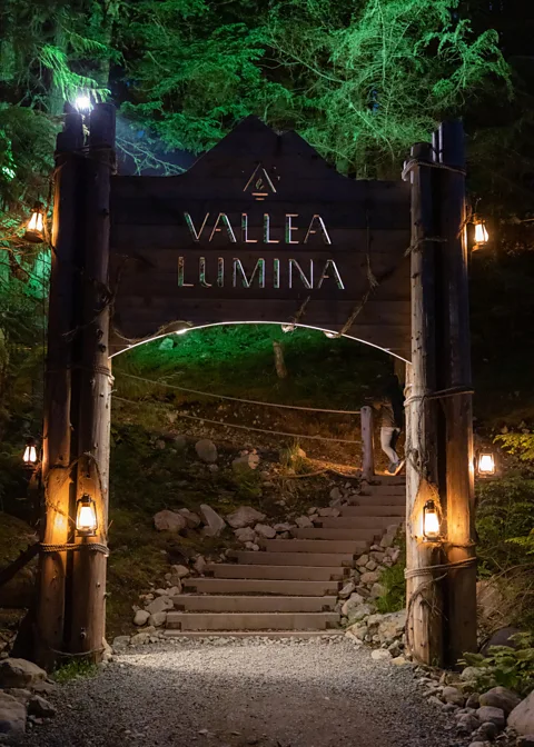 Getty Images Vallea Lumina is an immersive night walk in collaboration with Moment Factory, providing an atmospheric nighttime escape (Credit: Getty Images)