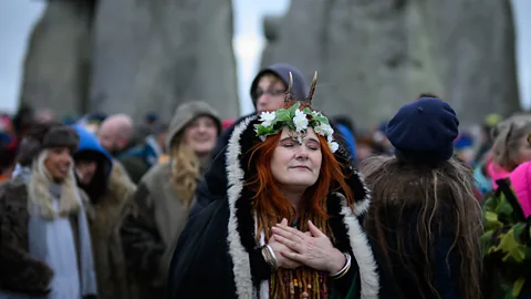 Getty Images Visitors celebrate Winter Solstice at the stones (Credit: Getty Images)