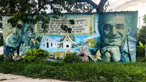 Catherine Ellis Wall mural of author Gabriel García Márquez (Credit: Catherine Ellis)