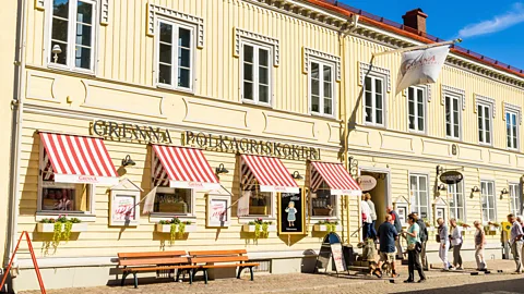 Alamy Shopfronts in Gränna, Sweden (Credit: Alamy)