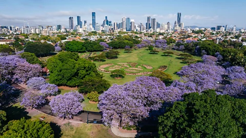 Tourism and Events Queensland New Farm Park, with its beautiful view of the Brisbane River, is the perfect place to experience Brisbane "for real life" (Credit: Tourism and Events Queensland)