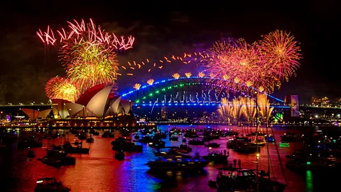 Getty Images Colourful fireworks illuminate Sydney Harbour (Credit: Getty Images)