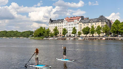 Getty Images Increasing numbers of summer travellers are choosing cooler northern climes, such as Helsinki, Finland (Credit: Getty Images)