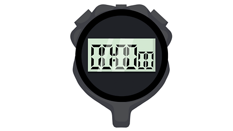 An illustration of a stopwatch