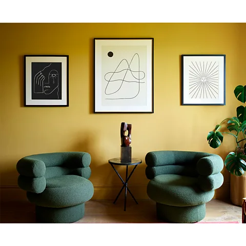 Artful Walls Carefully selected and displayed art helps bring the look of a room together (Credit: Artfully Walls)