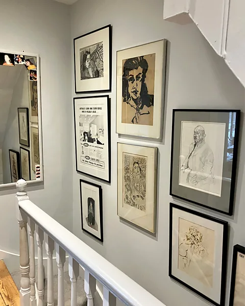 Selina Snow A staircase can provide a great gallery space for a cluster of artworks (Credit: Selina Snow)