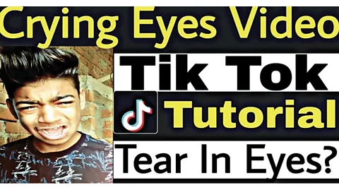 Courtesy of @TechTakneek Sadbait is such a winning strategy on social media that some post tutorials on how to make yourself cry for TikTok (Credit: Courtesy of @TechTakneek)