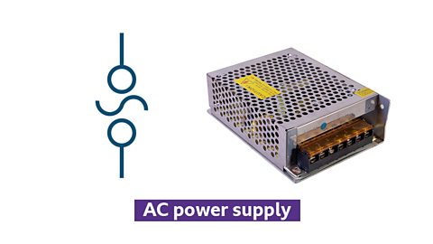 AC Power Supply symbol and photo