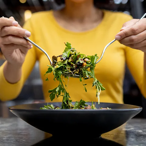 Getty Images Eating a vegetable-rich diet has been linked to improved sleep (Credit: Getty Images)