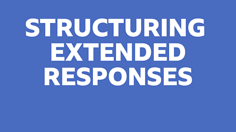 Exam essentials: 5-point-plan for structuring extended responses
