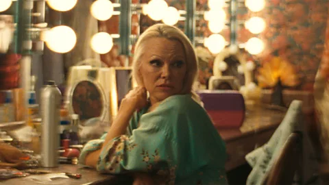 Roadside Attractions Pamela Anderson's off-screen history adds power to her performance in The Last Showgirl (Credit: Roadside Attractions)