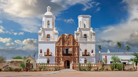 Alamy The exterior of San Xavier del Bac Mission (Credit: Alamy)