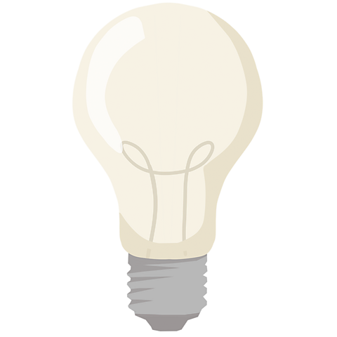 An illustration of a light bulb