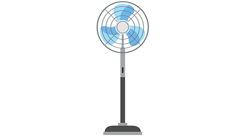 An illustration of an electrical fan