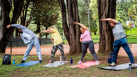 Getty Images Research on yoga suggests it can be particularly beneficial among older people (Credit: Getty Images)