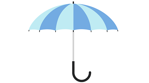 An illustration of an umbrella